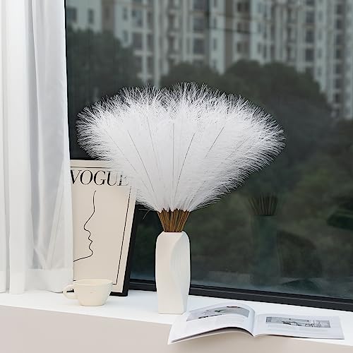 29% Off Wertuirk 30pcs White Faux Pampas Grass Decor - Image 6