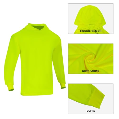 50% Off 3-Pack Hi-Vis Long Sleeve Safety Shirts for Men - Image 6
