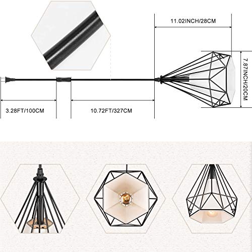 50% Off YeLEEiNO Vintage Industrial Plug-in Pendant Light - Image 3