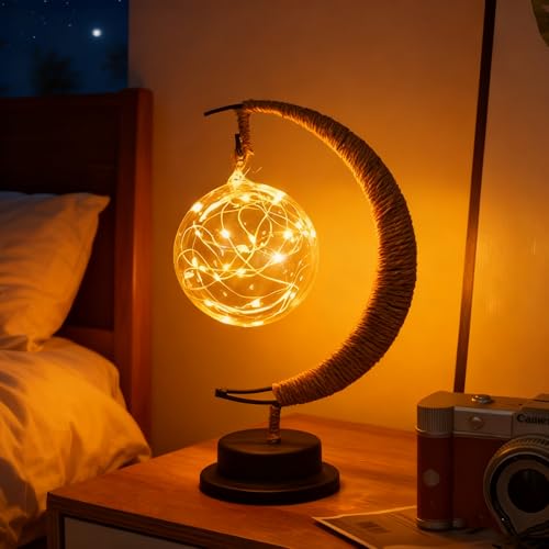 50% Off Moon Night Light with Hanging Star - Image 2
