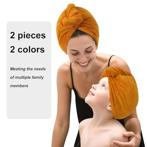 2-Pack Microfiber Hair Towel Turbans for Women - 30% Off - Image 6