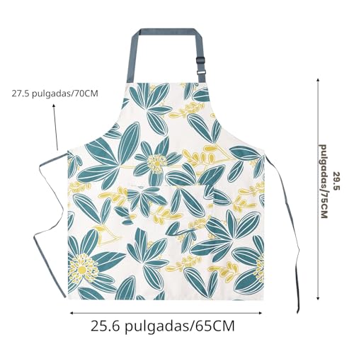 50% Off 2-Pack Floral Aprons with Pockets - Image 3