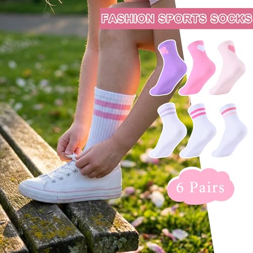 50% Off Cute Cotton Socks for Girls – 6 Pairs Set - Image 7