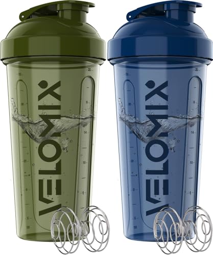 59% Off VELOMIX 2-Pack 28 oz Protein Shaker Bottles - Image 2