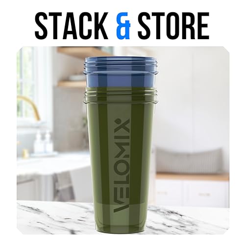 59% Off VELOMIX 2-Pack 28 oz Protein Shaker Bottles - Image 7