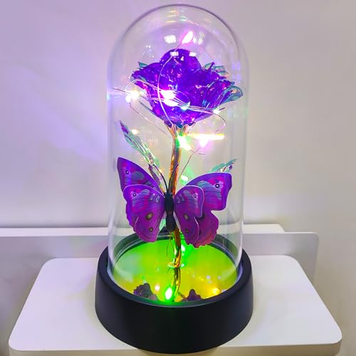 57% Off JUNQIU Light-Up Glass Rose Gift for Mom - Image 2