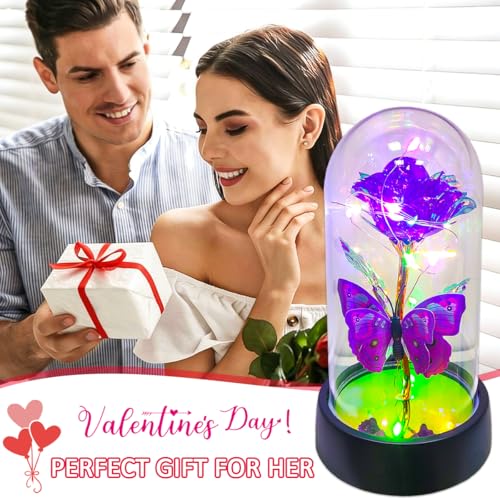 57% Off JUNQIU Light-Up Glass Rose Gift for Mom - Image 6