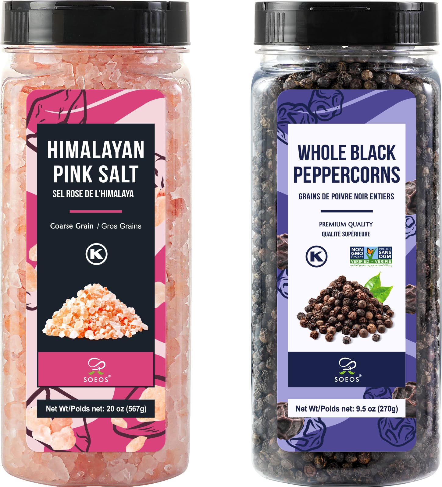 5% Off Soeos Himalayan Pink Salt & Black Peppercorn Set