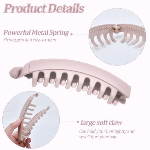 4 Pcs 5.1 Inch Large Hair Claw Clips for Women – 41% Off - Image 3