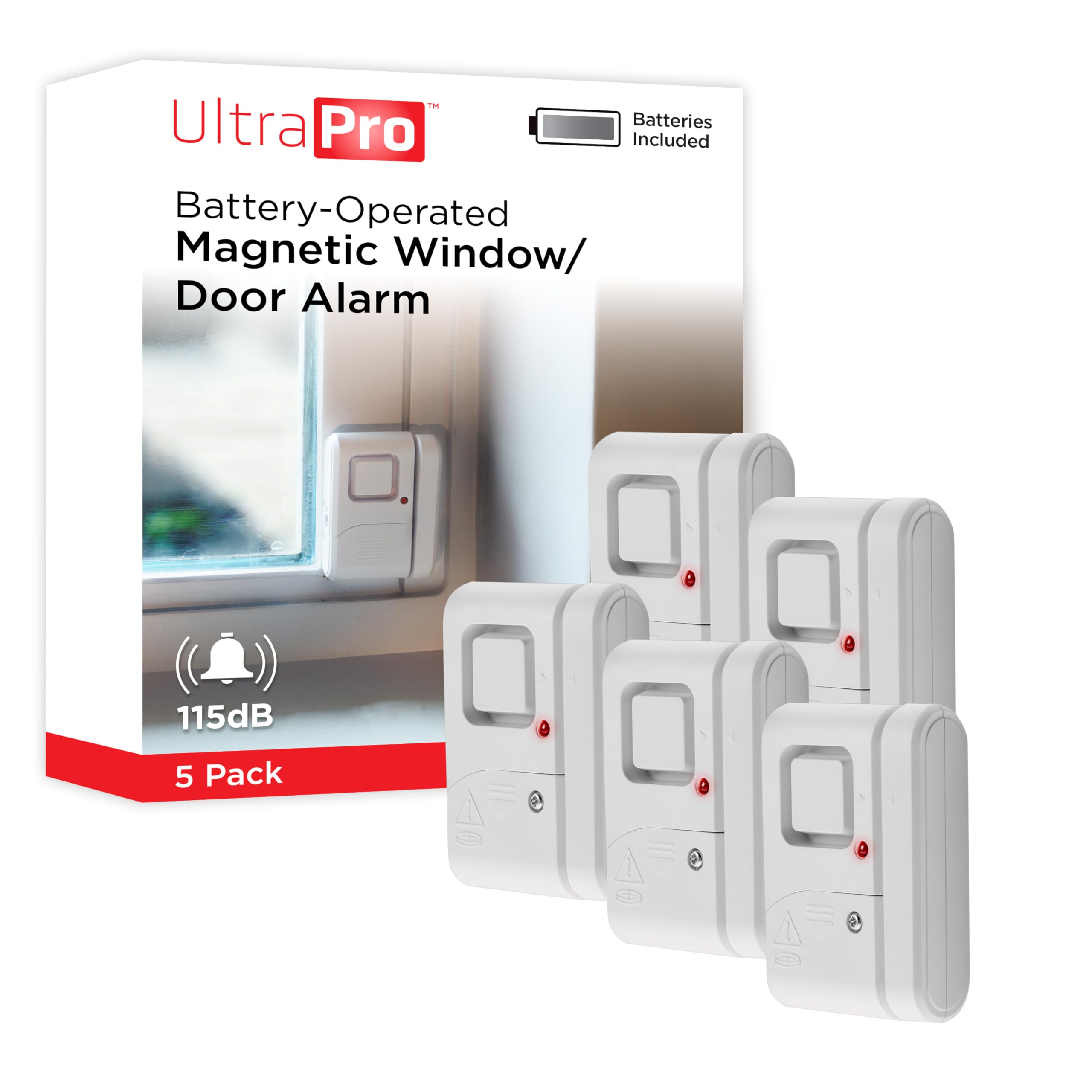 52% Off UltraPro 5-Pack Window & Door Alarms