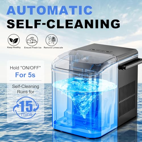 Portable Countertop Ice Maker with Handle under $70 - Image 4