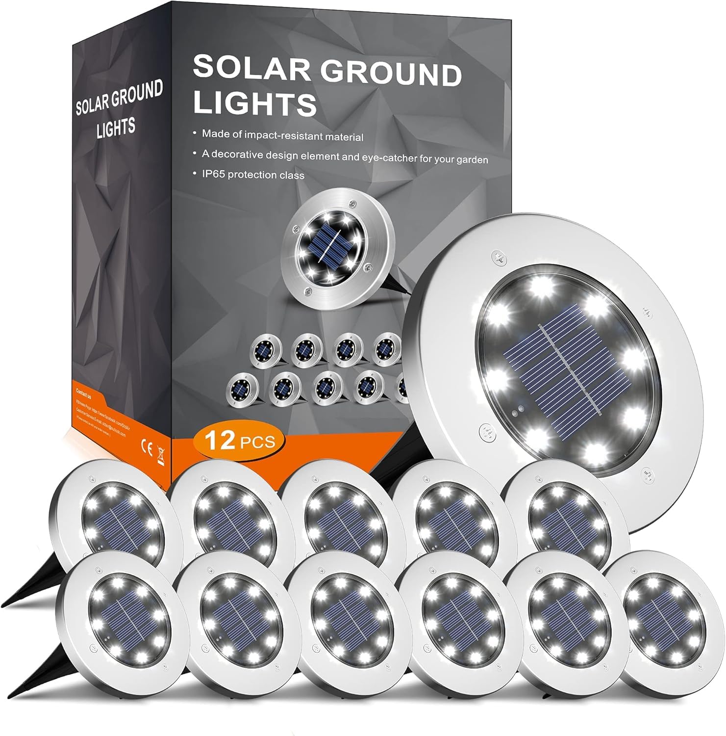 INCX Solar Lights: 21% Off, Bright & Waterproof 12-Pack