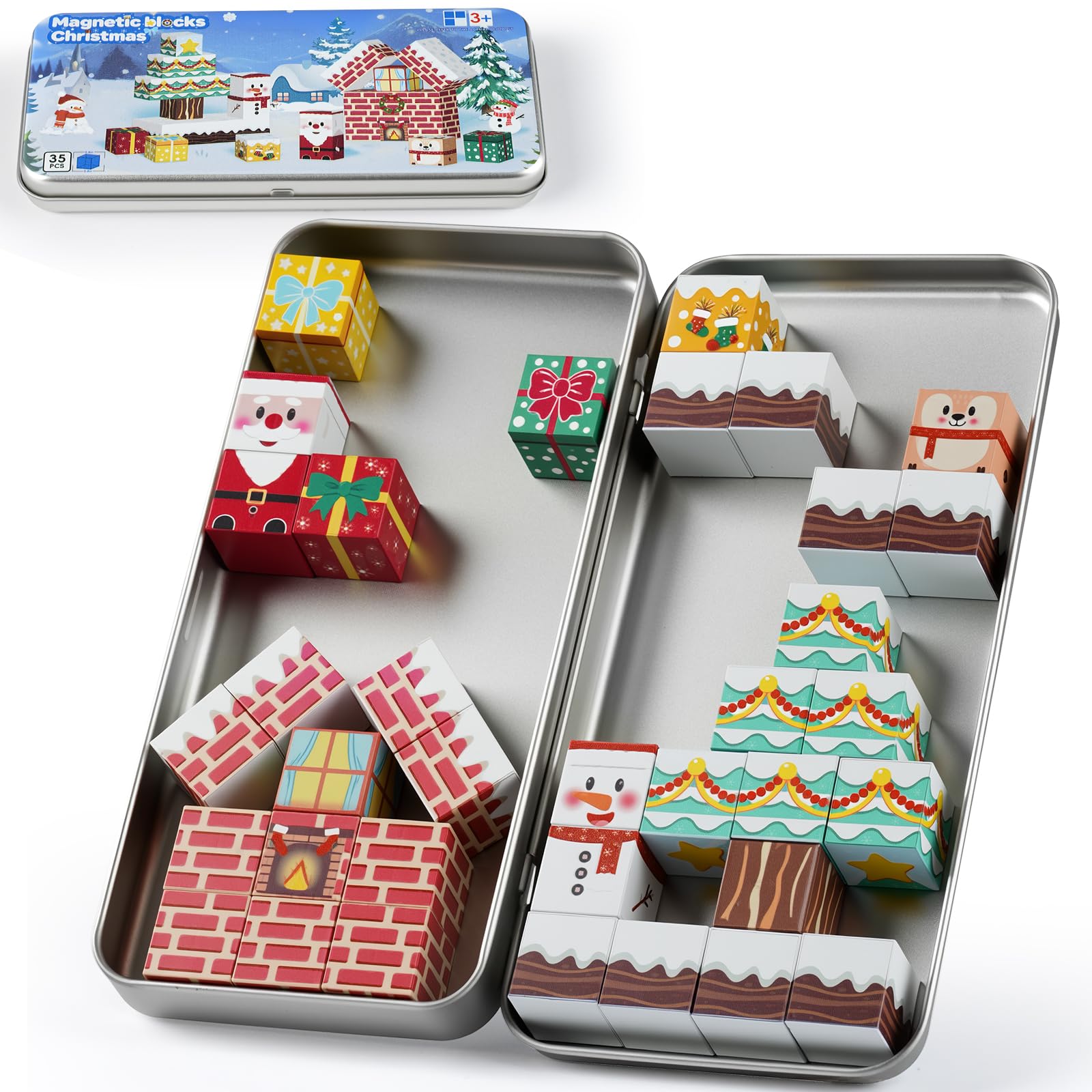 Magnetic Building Blocks for Kids Ages 3-8 - Use Code Q2V3IRM7
