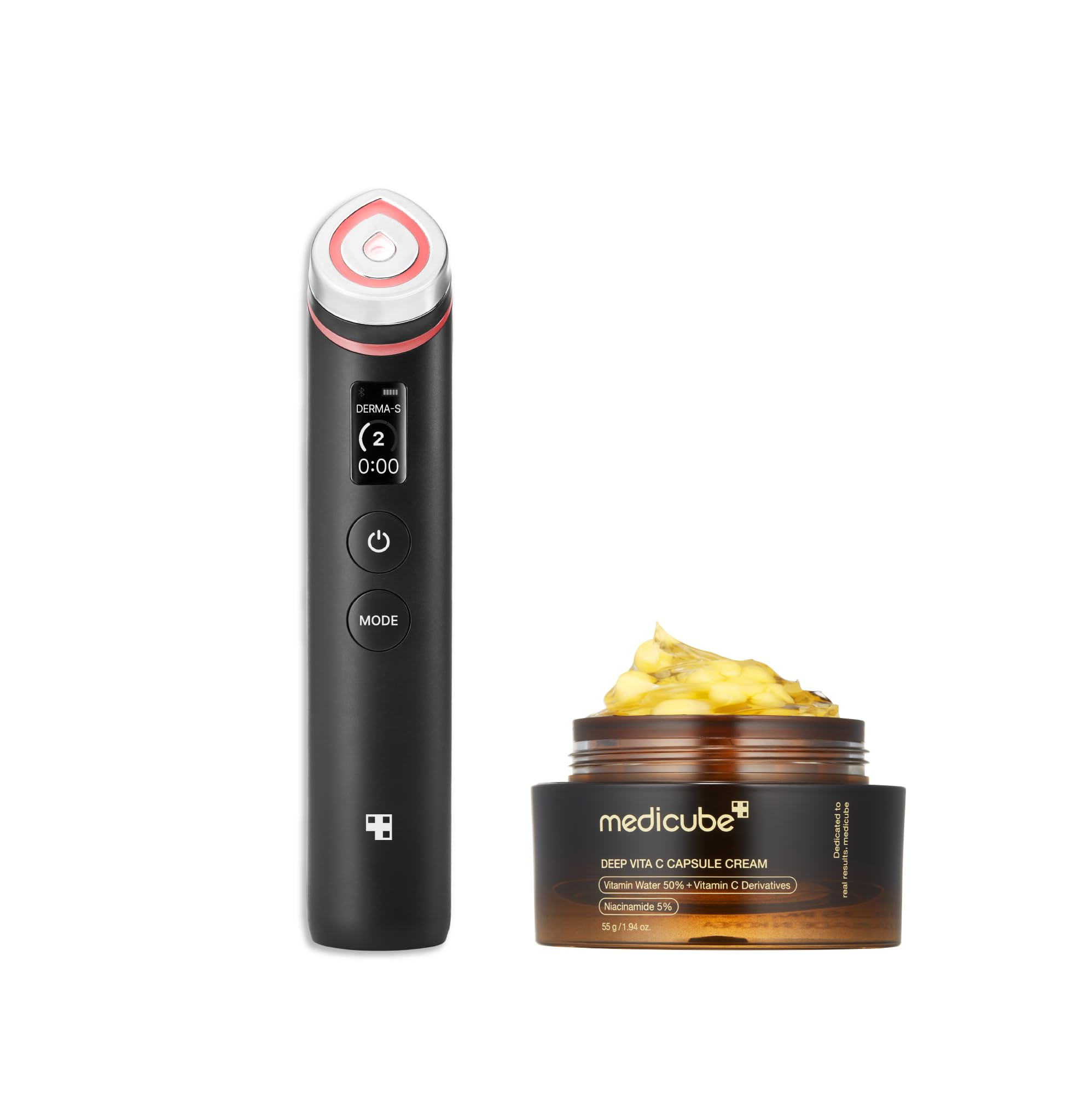 Save 30% on medicube K-Viral Duo: Glass Glow Device & Vitamin C Moisturizer