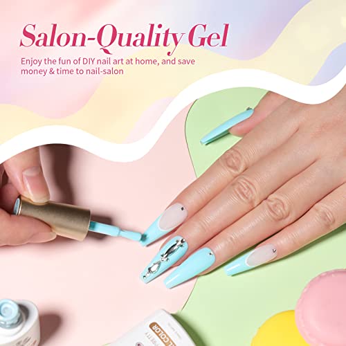 43% Off Born Pretty Pastel Gel Nail Polish Set - 6 Colors - Image 7