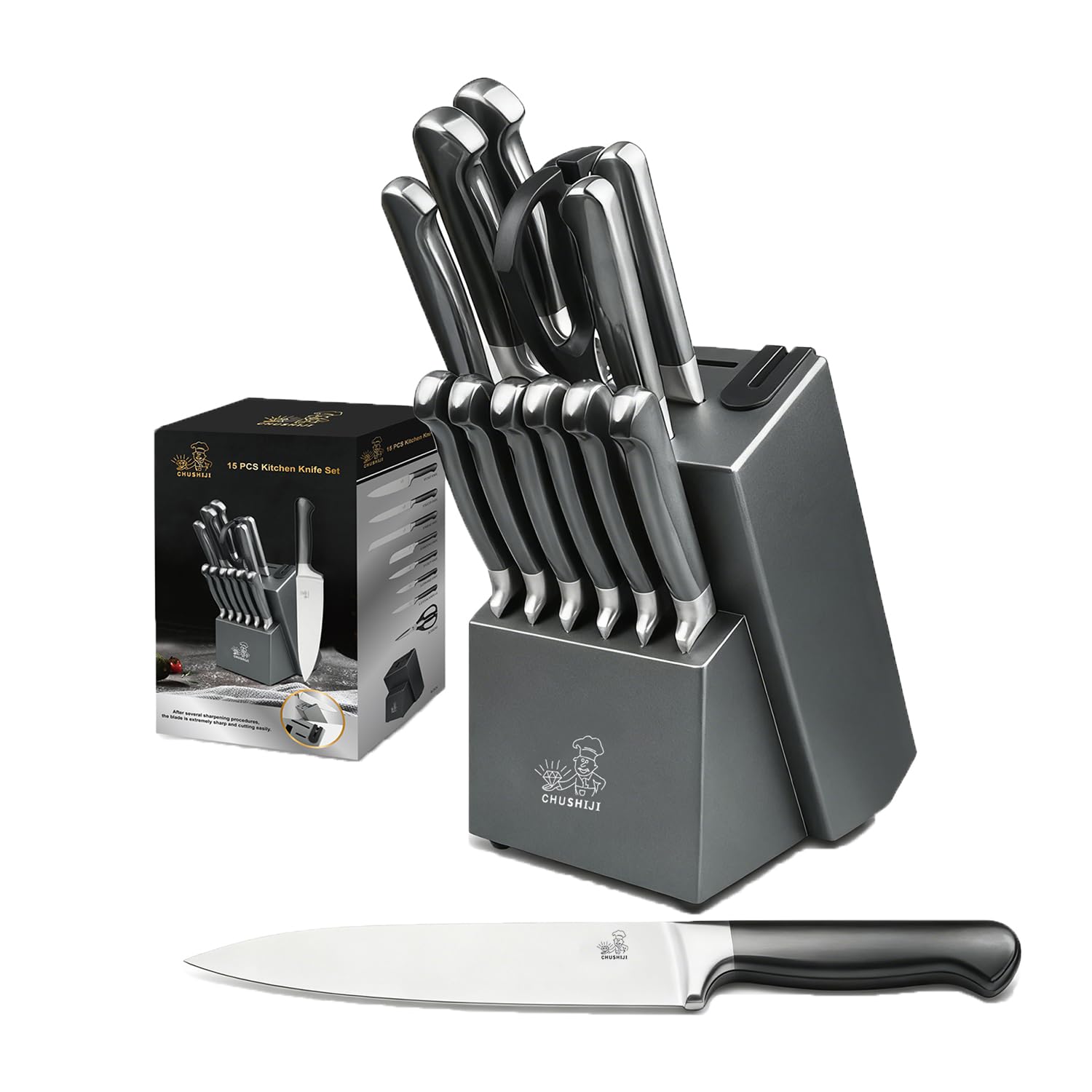 Save Big on 15-Pc Stainless Steel Knife Set with Code