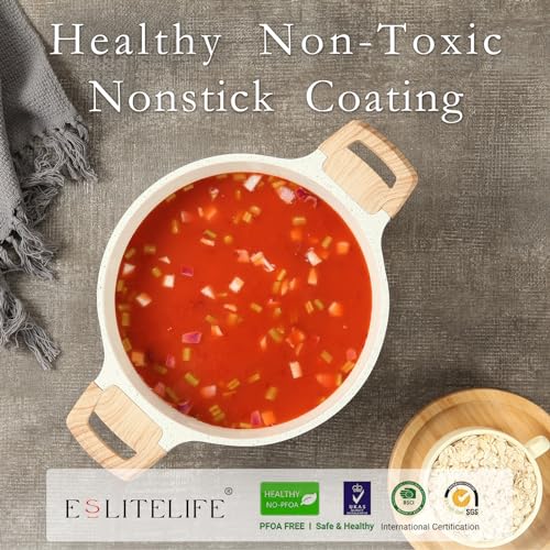 33% Off ESLITE LIFE 5 Quart Nonstick Stock Pot - Image 4