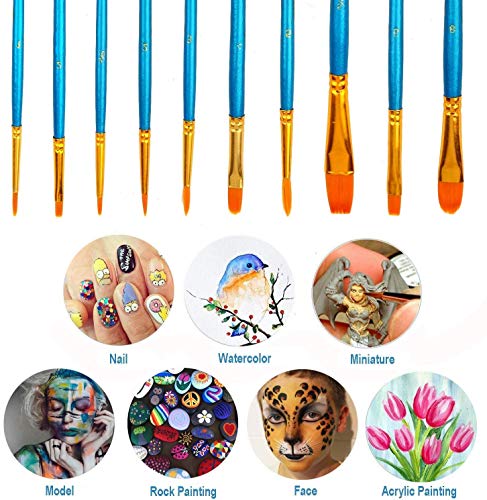 56% Off Soucolor 20-Piece Acrylic Paint Brush Set - Image 4