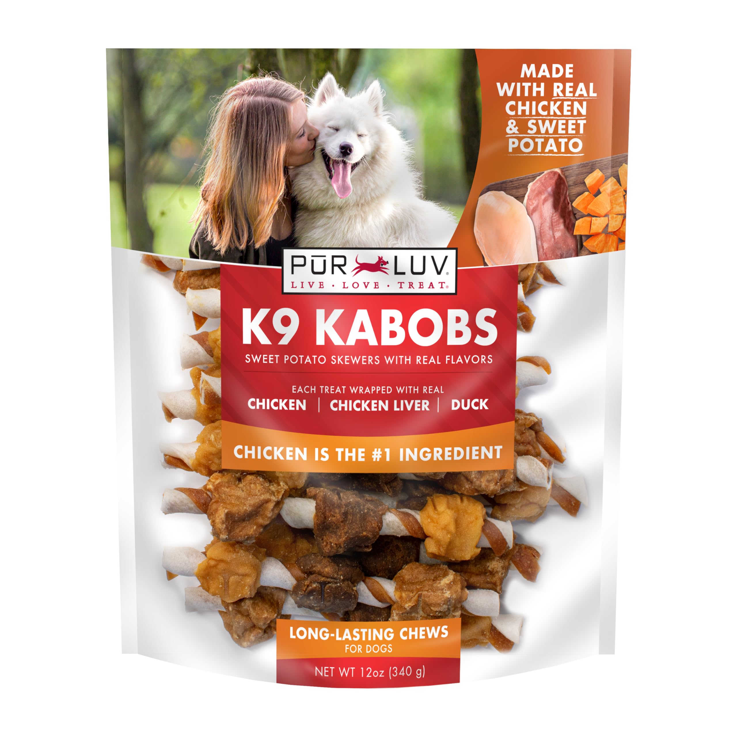 5% Off Pur Luv K9 Kabobs Dog Treats – Real Chicken & Sweet Potato