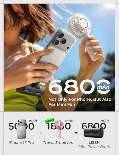 36% Off LISEN 6800mAh Mini Power Bank for iPhone 17 - Image 3