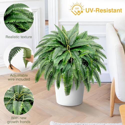 50% Off: Set of 2 Realistic Artificial Boston Ferns - Image 6