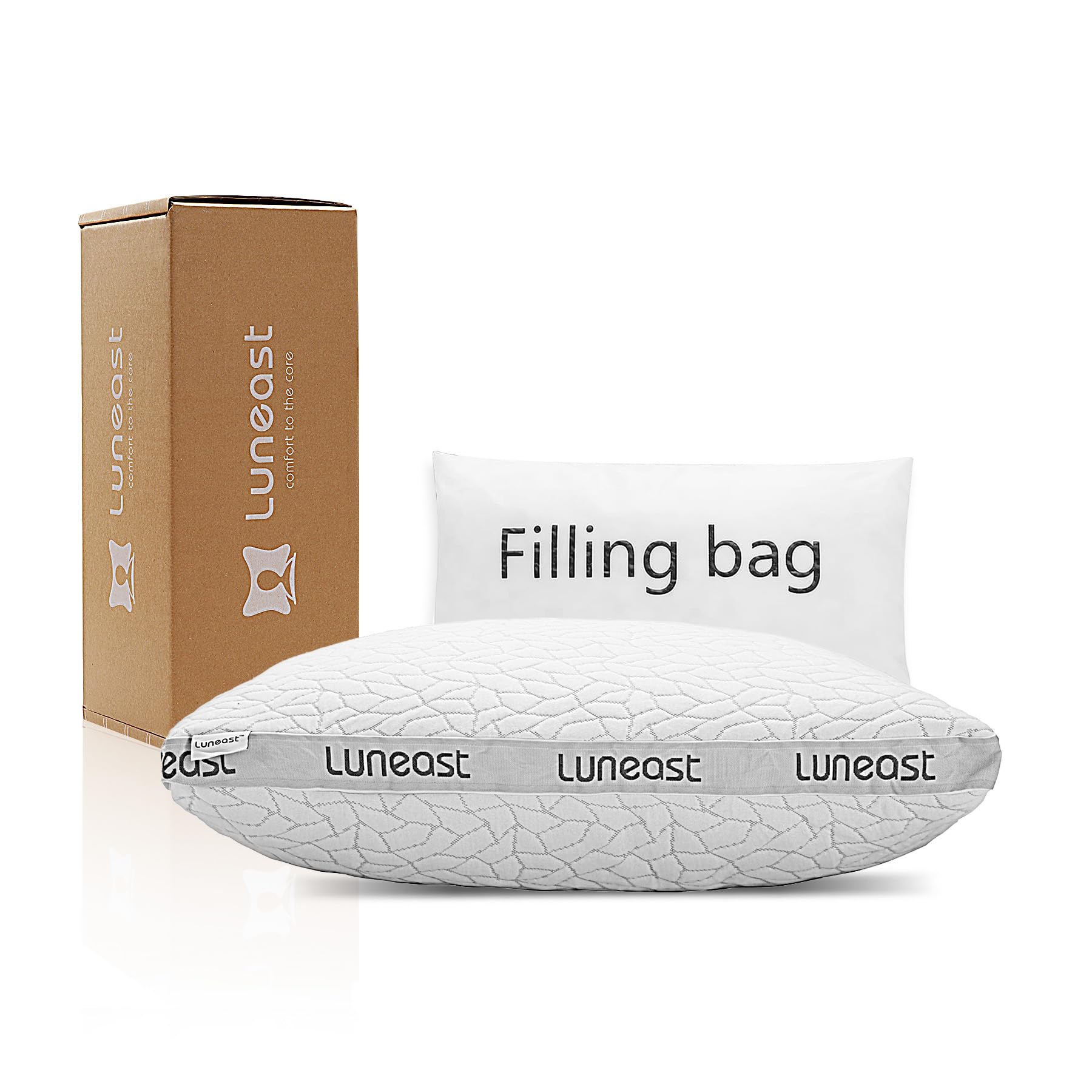 50% Off Luneast Adjustable Memory Foam Pillow - Queen Size
