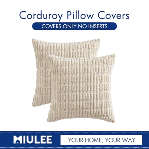 44% Off MIULEE Pack of 2 Corduroy Throw Pillow Covers 18x18 - Image 7