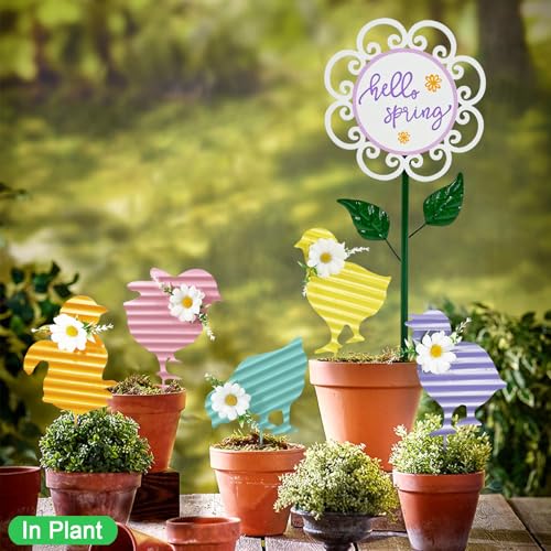 67% Off! 6-Pack Metal Chicken Yard Art Garden Stakes - Image 5