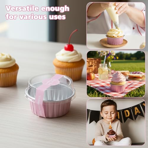 49% Off Ruckae 100-Pack 5oz Mini Loaf Pans with Lids - Image 6