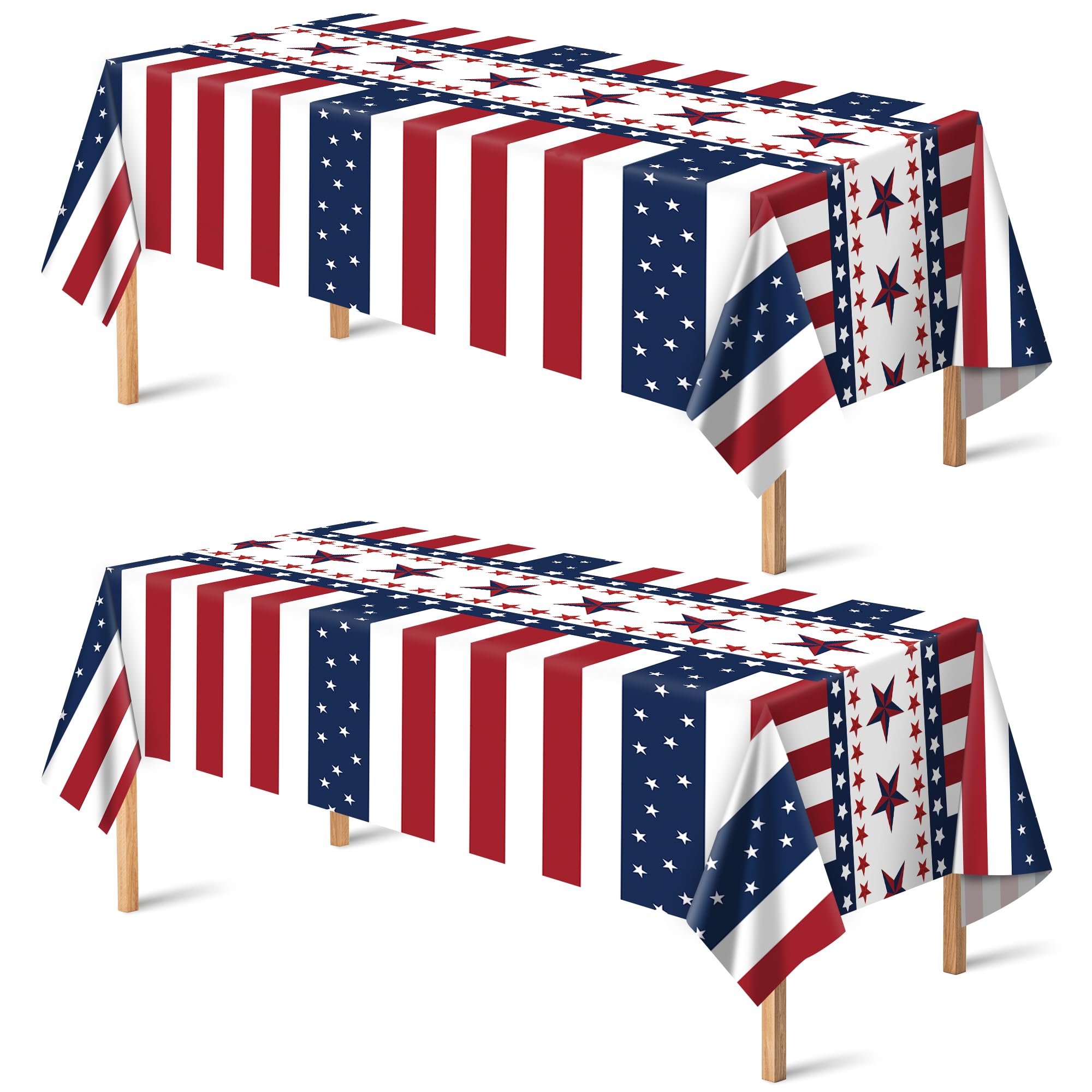 Patriotic Party Tablecloth: Save 50% with Code 9P8YUDPN