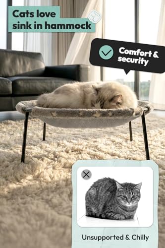 55% Off POMESEA Elevated Cat Hammock Bed for Large Cats - Image 5