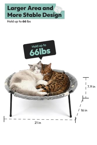 55% Off POMESEA Elevated Cat Hammock Bed for Large Cats - Image 7