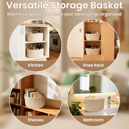 50% Off Keeswin 3-Pack Small Woven Storage Baskets - Image 4
