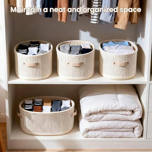 50% Off Keeswin 3-Pack Small Woven Storage Baskets - Image 5
