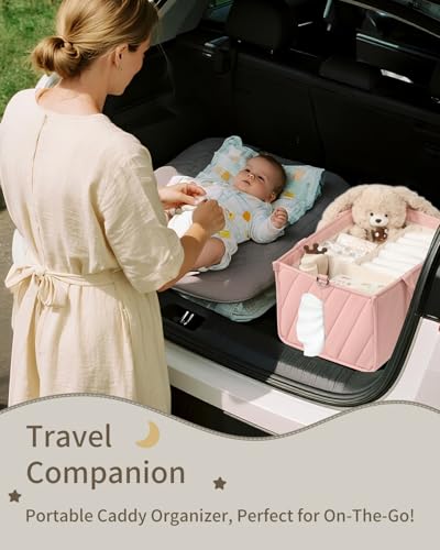 50% Off VKSAO Pink Diaper Caddy Organizer for Baby - Image 7