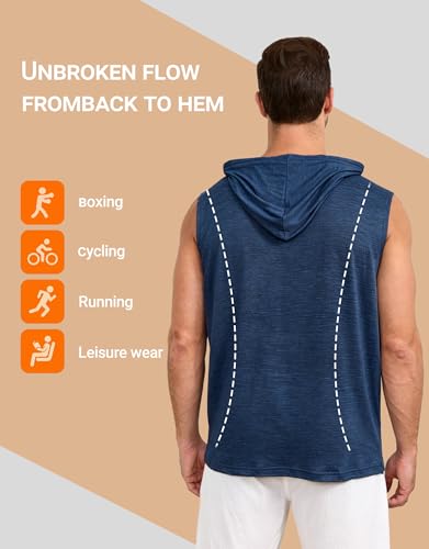 50% Off Men's Sleeveless Hooded Athletic Tank Top - Image 4