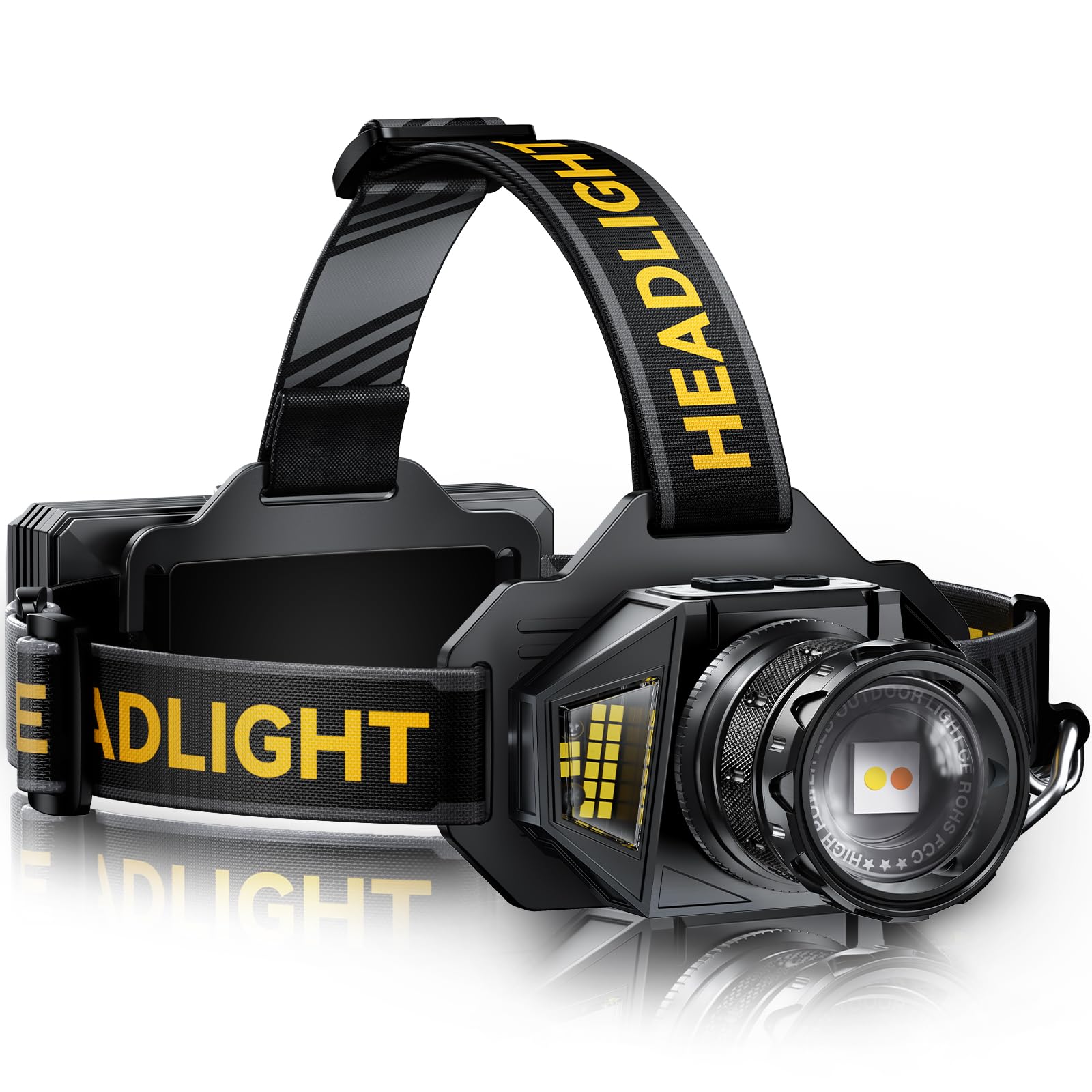 74% Off AKNEAR Rechargeable LED Headlamp - 99,000 Lumens