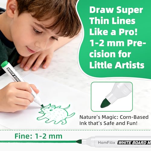 36-Pack Dry Erase Markers with 5% Off - Fine Bullet Tip - Image 7