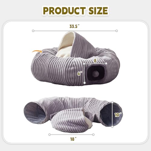 40% Off Cat Tunnel Bed with Hidden Play & Sleep Area - Image 5