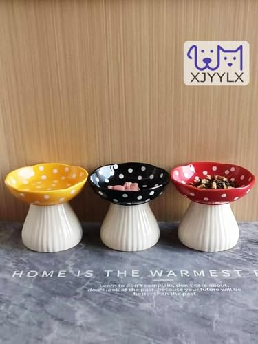 27% Off Elevated Mushroom Ceramic Cat Bowls – Raised Design - Image 7
