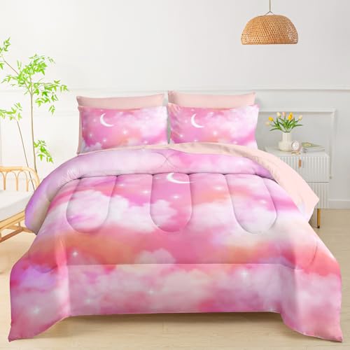 50% Off QOOMO Pink Cloud Comforter Set for Kids - Image 2