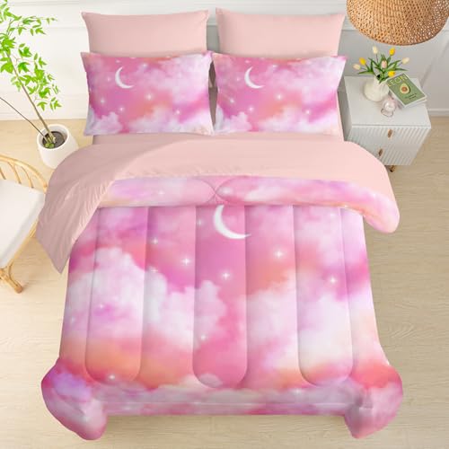 50% Off QOOMO Pink Cloud 7-Piece Kids Comforter Set - Image 3