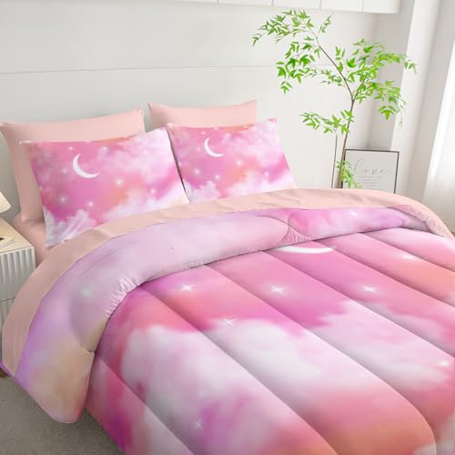 50% Off QOOMO Pink Cloud Comforter Set for Kids - Image 5