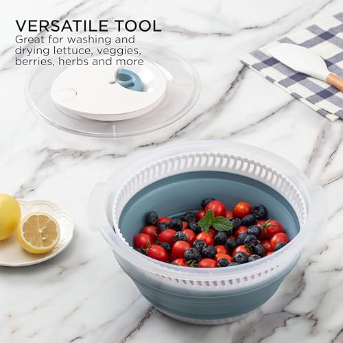 30% Off COOK WITH COLOR Foldable Salad Spinner - Image 6