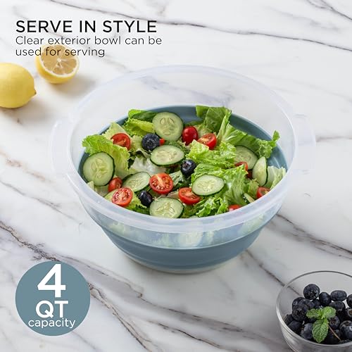 30% Off COOK WITH COLOR Foldable Salad Spinner - Image 7