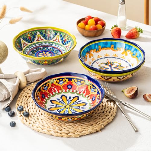 30% Off UNICASA 4-Pack 27 oz Ceramic Pasta Bowls - Image 4
