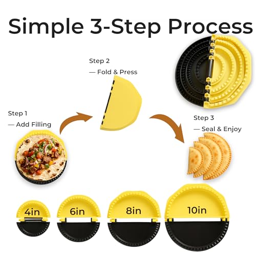 50% Off 4-in-1 Adjustable Tortilla Sealer & Quesadilla Press - Image 4