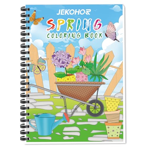 Spring-Themed Adult Coloring Book with Thick Paper, Under $10 - Image 2
