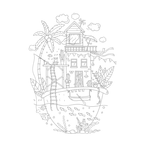 Spring-Themed Adult Coloring Book with Thick Paper, Under $10 - Image 7