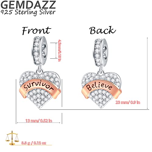 22% Off GEMDAZZ 925 Sterling Silver Family Heart Charm Pendant - Image 3
